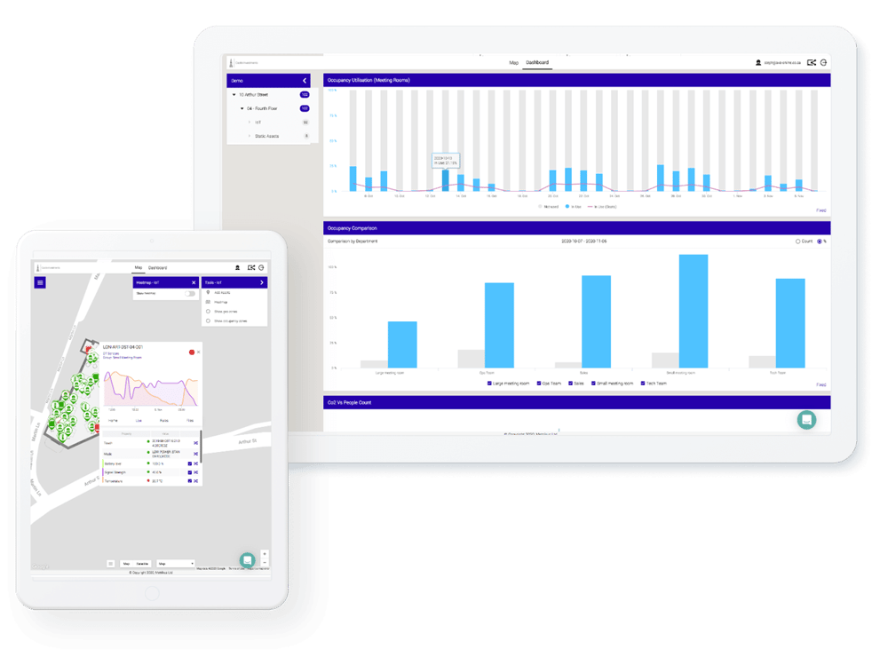 Book a call tablet screen