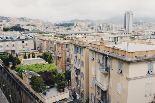 Skyline of a city