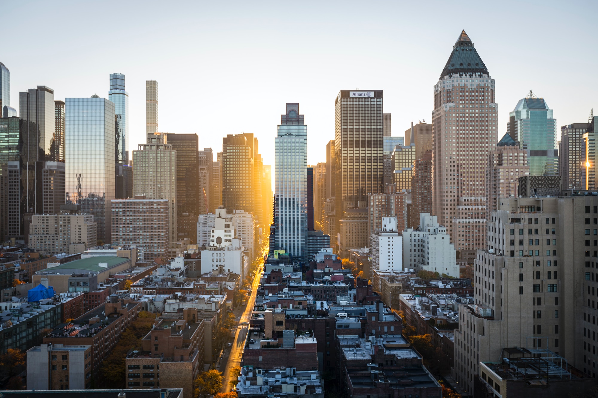 New York City at sunrise