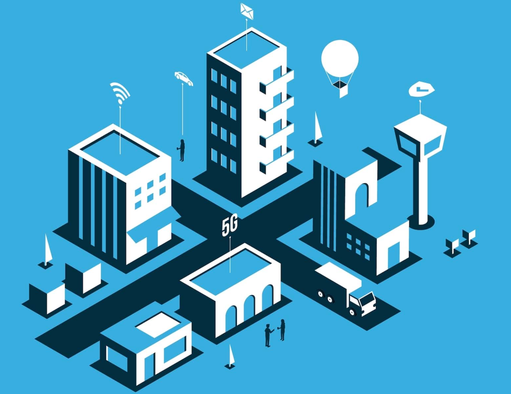 Smart building and IoT graphic